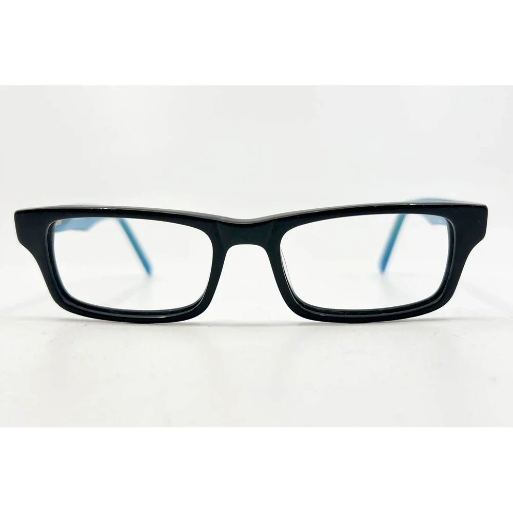 Converse K003 Black Blue Rectangular Eyeglasses Frames 45-16-130 Kids Youth